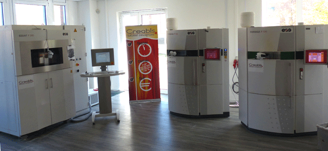 3D-Drucker und Lasersinter-Anlagen bei Creabis